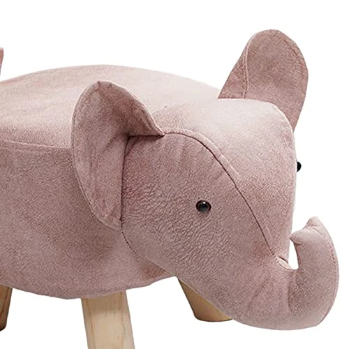 Bothyi Animal Footstool, Sofa Tea Stool, Shoes Changing, Multifunctional Wood Kids Stool, Elephant Bench For Living Rooms, Guest Rooms Bedroom, Pink 3 Bothyi Animal Footstool, Sofa Tea Stool, Shoes Changing, Multifunctional Wood Kids Stool, Elephant Bench For Living Rooms, Guest Rooms Bedroom, Pink - Image 3