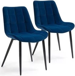 HOMHUM 4 PCS Faux Leather Dining Chairs, Mid Century Modern Leisure Upholstered Chair With Metal Legs For Kitchen Living Room Brown -Best Furniture Store 411weUHhhVL. AC