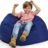 Delmach Bean Bag Chair Cover | Stuffed Animal Storage | 38" Width Extra Large | 100% Cotton Canvas | Double Stitched | Durable Zipper | Fill With Anything Soft | Beans Not Included