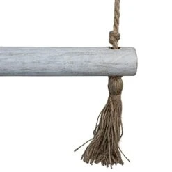 Foreside Home & Garden Hanging Blanket Ladder White Wood & Jute -Best Furniture Store 412dLcn2VpL