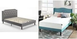 INUS Kellen Upholstered Scalloped Platform Bed Frame / Mattress Foundation / Wood Slat Support / No Box Spring Needed / Easy Assembly, Queen 10 INUS Kellen Upholstered Scalloped Platform Bed Frame / Mattress Foundation / Wood Slat Support / No Box Spring Needed / Easy Assembly, Queen -Best Furniture Store 412odWV9ydL. AC
