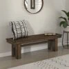 Lexicon Tori Wood Bench, Walnut