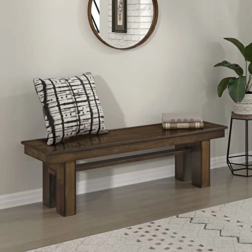 Lexicon Tori Wood Bench, Walnut 1 Lexicon Tori Wood Bench, Walnut