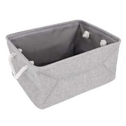 Large Toy Storage Organizer Baskets Laundry Bins With Handle Square Gift Box With Sturdy Rod Clothes Container Decorative Empty Cubes Bag For Home Closet Shelves Baby Nursery Play Room -Best Furniture Store 412uZXyupxL