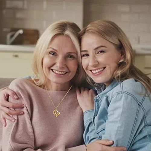 HYUIYYEAA Personalized Necklace For Women Love Necklace Brass Micro Inset Zircon Pendant Necklace Stone (A, One Size) 3 HYUIYYEAA Personalized Necklace For Women Love Necklace Brass Micro Inset Zircon Pendant Necklace Stone (A, One Size) - Image 3