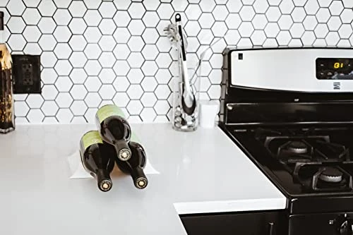 | A Table Top Wine Rack That’s Just Like Bookends For Wine For Up To 9 Bottles. (Sparkling White) 3 | A Table Top Wine Rack That’s Just Like Bookends For Wine For Up To 9 Bottles. (Sparkling White) - Image 3