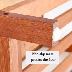 Small Foot Stools, Footstool Change Shoes Stool Solid Wood Multifunctional Double Shoe Rack Living Room Small Seat Stool Simple Storage Stool European Storage Stool (Color : #1) -Best Furniture Store 413GDaEd5GL