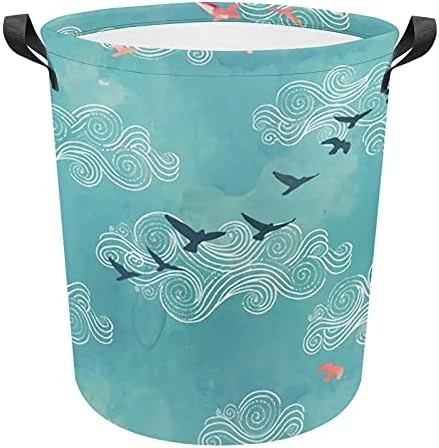 Peach Laundry Storage Basket Waterproof Foldable Laundry Hamper With Handles For Baby Nursery College Dorms Kids Bedroom 7 Peach Laundry Storage Basket Waterproof Foldable Laundry Hamper With Handles For Baby Nursery College Dorms Kids Bedroom - Image 7