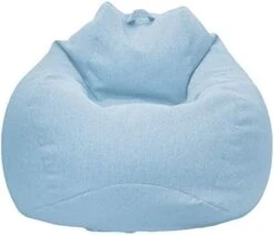 WAQIA Stuffed Animal Storage Bean Bag Chair Cover (No Filler) - Stuffable Zipper Beanbag Cover-Cotton Linen Memory Foam Beanbag Replacement Cover For Adults And Kids Without Filling -Best Furniture Store 413YnKy2Y7L. AC