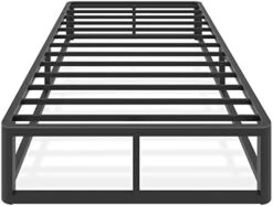 6 Inch Queen Bed Frame With Round Corner Edges, Low Profile Queen Metal Platform Bed Frame With Steel Slat Support, No Box Spring Needed/Easy Assembly/Noise Free Mattress Foundation -Best Furniture Store 413blXorFaL. AC