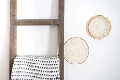 BarnwoodUSA Rustic Farmhouse Decorative Ladder - Our 5 Ft Ladder Can Be Mounted Horizontally Or Vertically And Is Crafted From 100% Recycled And Reclaimed Wood | No Assembly Required | Brown