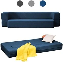 BALUS Folding Sofa Bed, Convertible Sleeper Sofa Bed Queen,Floor Couch Bed,Futon Sofa Bed Memory Foam Mattress,Floor Sofa Bed Twin For Living Room/Bedroom/Guest Room/Home Office,Navy Blue -Best Furniture Store 413hO6NGXbL. AC