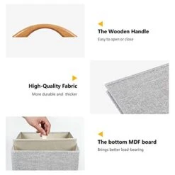 Tall Dresser Storage Chest, Vanity Furniture Cabinet Tower Unit For Bedroom, Office, And Closet, 5 Removable Drawers With Wood Top, Light Grey -Best Furniture Store 413jPnNeTSL