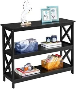 Yaheetech 3-Tier Console Table With 3 Storage Shelves, Entryway Table Sofa Side Narrow Long Table Bookshelf For Hallway Living Room, Accent Furniture, White 19 Yaheetech 3-Tier Console Table With 3 Storage Shelves, Entryway Table Sofa Side Narrow Long Table Bookshelf For Hallway Living Room, Accent Furniture, White -Best Furniture Store 413lHEqrvIL. AC