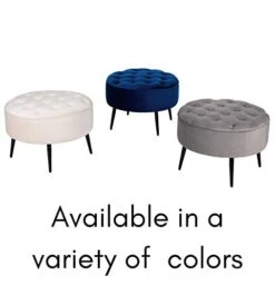 BIRDROCK HOME Tufted Round Grey Ottoman – Velvet Foot Stool – Mid Century Modern Steel Legs - Soft Compact Padded Stool - Living Room Or Bedroom – Vanity Chair - Decorative Furniture 13 BIRDROCK HOME Tufted Round Grey Ottoman – Velvet Foot Stool – Mid Century Modern Steel Legs - Soft Compact Padded Stool - Living Room Or Bedroom – Vanity Chair - Decorative Furniture -Best Furniture Store 413tHaUWX2L