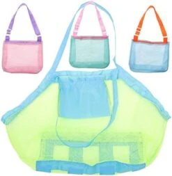 TENDYCOCO 2 Sets Beach Net Bag Kid Toy Baby Beach Bag Tote Beach Bag Baby Tote Bag Tote Bag For Beach Pool Toy Bag Travel Laundry Bag Storage Nylon Boating Travel Beach Toy Beach Toys Bag -Best Furniture Store 414 giTChJL. AC