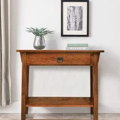 Leick Mission Hall Console Table, Russet -Best Furniture Store 4142jeGlXKL