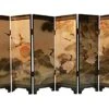 APERFECT Decorations For The Home, 6 Panel Divider, Mini Folding Screen, Chinese Lacquerware, Mini Desktop Folding Screen, Feng Shui Ornaments, Oriental Gift, Business Gift