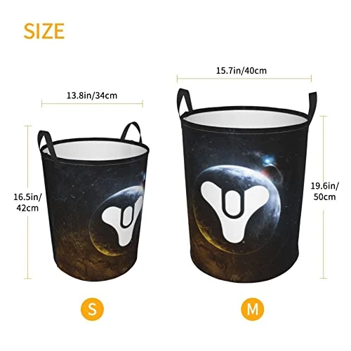 Jrktuwdg De-stiny 2 Laundry Basket Large Fabric Dirty Clothes Hampers For Bedroom, Nursery Baby Hamper Easy Carry Durable 2 Jrktuwdg De-stiny 2 Laundry Basket Large Fabric Dirty Clothes Hampers For Bedroom, Nursery Baby Hamper Easy Carry Durable - Image 2