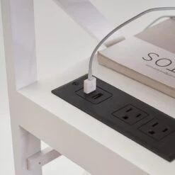 BECTSBEFF Fully Assembled Narrow Side Table With Charging Station, No Assembly Narrow Nightstand With USB Ports, Pre Assembled Skinny End Table With Outlets For Living Room, Bedroom-White 12 BECTSBEFF Fully Assembled Narrow Side Table With Charging Station, No Assembly Narrow Nightstand With USB Ports, Pre Assembled Skinny End Table With Outlets For Living Room, Bedroom-White -Best Furniture Store 414NDj0M9qL