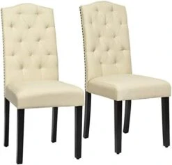 Giantex Parsons Chairs, Set Of 2 Uphostered Kitchen Dining Chairs W/Wood Legs, Padded Seat, Linen Fabric, Nails, Tufted Dining Chairs, Ideal For Dining Room, Kitchen, Living Room 18 Giantex Parsons Chairs, Set Of 2 Uphostered Kitchen Dining Chairs W/Wood Legs, Padded Seat, Linen Fabric, Nails, Tufted Dining Chairs, Ideal For Dining Room, Kitchen, Living Room -Best Furniture Store 414Pr1ZJJVL. AC