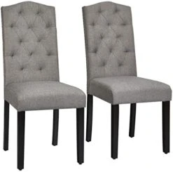 Giantex Parsons Chairs, Set Of 2 Uphostered Kitchen Dining Chairs W/Wood Legs, Padded Seat, Linen Fabric, Nails, Tufted Dining Chairs, Ideal For Dining Room, Kitchen, Living Room 22 Giantex Parsons Chairs, Set Of 2 Uphostered Kitchen Dining Chairs W/Wood Legs, Padded Seat, Linen Fabric, Nails, Tufted Dining Chairs, Ideal For Dining Room, Kitchen, Living Room -Best Furniture Store 414Q5ah8DL. AC