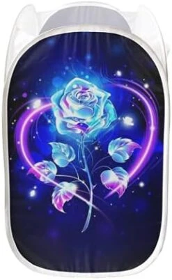 Frestree Pop-up Laundry Hamper - Halloween Decoration Pumpkin Ghost Print Laundry Basket Easy To Open Baby Nursery Hamper Bedroom Bathroom Clothes Washing Bin Lightweight Travel Basket Large Bag -Best Furniture Store 414QB6KicmL. AC