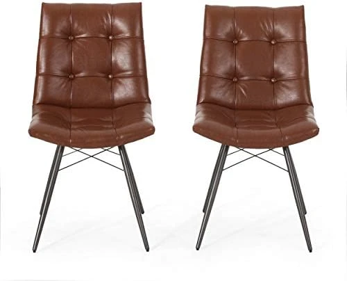 Christopher Knight Home Pineview Dining Chair, Midnight + Gun Metal 4 Christopher Knight Home Pineview Dining Chair, Midnight + Gun Metal - Image 4