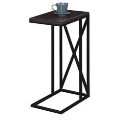 Convenience Concepts Tucson End/Side/Nesting Tables, Espresso/Black -Best Furniture Store 414b8n3DMCL