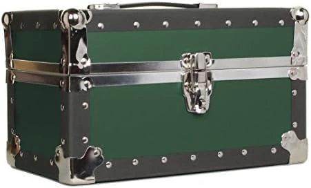 Summer Camp And College Dorm Mini Storage Trunk Organizer Keepsake Box Treasure Chest Footlocker Size 14" L X 8" H X 8" W Light Blue 7 Summer Camp And College Dorm Mini Storage Trunk Organizer Keepsake Box Treasure Chest Footlocker Size 14" L X 8" H X 8" W Light Blue - Image 7