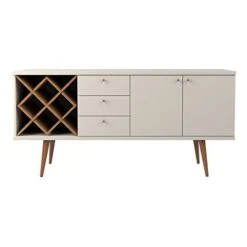 Manhattan Comfort Utopia Sideboard Buffet Stand, Off Off White And Maple Cream -Best Furniture Store 414ffM12PPL