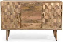 Great Deal Furniture Zona Mid-Century Modern Mango Wood 3 Drawer Sideboard With 2 Doors, Natural 10 Great Deal Furniture Zona Mid-Century Modern Mango Wood 3 Drawer Sideboard With 2 Doors, Natural -Best Furniture Store 414lF5GjNjL. AC