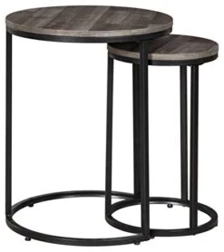 Signature Design By Ashley Briarsboro Urban Industrial Nesting Accent Table Set, 2 Count, Black & Gray 10 Signature Design By Ashley Briarsboro Urban Industrial Nesting Accent Table Set, 2 Count, Black & Gray -Best Furniture Store 414mpXPqwML