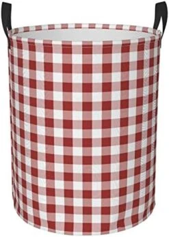 Foruidea Check Red Laundry Basket,Laundry Hamper,Collapsible Storage Bin,Oxford Fabric Clothes Baskets,Nursery Hamper For Home,Office,Dorm,Gift Basket 24 Foruidea Check Red Laundry Basket,Laundry Hamper,Collapsible Storage Bin,Oxford Fabric Clothes Baskets,Nursery Hamper For Home,Office,Dorm,Gift Basket -Best Furniture Store 414mw0gxLxL. AC