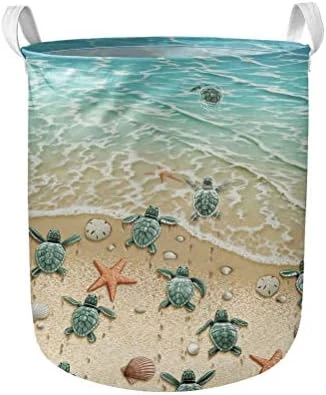 ORGYPET Collapsible Laundry Hamper, Black Round Laundry Basket, Large Storage Bin For Nursery Hamper And Kids Room (Cute Sloth) 6 ORGYPET Collapsible Laundry Hamper, Black Round Laundry Basket, Large Storage Bin For Nursery Hamper And Kids Room (Cute Sloth) - Image 6