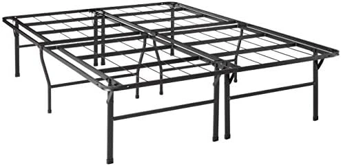 18 Inch Metal Platform Beds W/Heavy Duty Steel Slat Mattress Foundation (No Box Spring Needed), Queen, Black 15 18 Inch Metal Platform Beds W/Heavy Duty Steel Slat Mattress Foundation (No Box Spring Needed), Queen, Black - Image 15