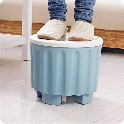 DOUBAO Plastic Storage Stool Multi-Function Overlay Storage Stool Fashion Creative Adult Stool Furniture (Color : D) 5 DOUBAO Plastic Storage Stool Multi-Function Overlay Storage Stool Fashion Creative Adult Stool Furniture (Color : D) - Image 5