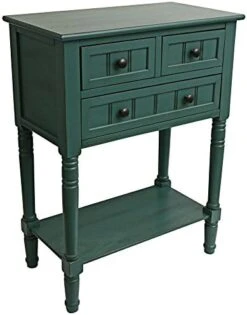 Decor Therapy Westerman 3-Drawer Console, Navy -Best Furniture Store 41539kd14YL. AC