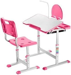 Kids Desk And Chair Set, Functional Children Desk Study Table, Tilted Table Height-Adjustable Desk And Chair Combination With LED Light, Storage Drawers For Boys And Girls, Blue 17 Kids Desk And Chair Set, Functional Children Desk Study Table, Tilted Table Height-Adjustable Desk And Chair Combination With LED Light, Storage Drawers For Boys And Girls, Blue -Best Furniture Store 415VnkSJfKL. AC