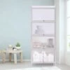 Kitchen Pantry Cabinet, 55.7" Tall Cabinet Mesh Transparent Flip Door Kitchen Buffet Pantry, Freestanding Utility Storage Cabinet Cupboard For Kitchen, Living Room, Dining Room White