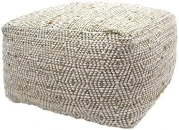 Christopher Knight Home Abella Fabric Pouf, Aqua 6 Christopher Knight Home Abella Fabric Pouf, Aqua - Image 6