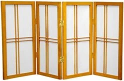 2 Ft. Short Desktop Double Cross Shoji Screen - Black - 3 Panels -Best Furniture Store 415hffa1XRL. AC