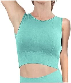 MatureGirl Running Steel No Women's Vest Blouse Back Yoga Bra Top Indoor Cross Ring Outdoor Yoga Bra Adjustable (Blue, L) 27 MatureGirl Running Steel No Women's Vest Blouse Back Yoga Bra Top Indoor Cross Ring Outdoor Yoga Bra Adjustable (Blue, L) -Best Furniture Store 415yljIj6kS. AC 1