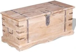 Brown Storage Chest Solid Wood Lockable Storage Cabinet Home Organizer Wooden Storage Box For Hallway,Entryway,Bedroom Home 35.4"x15.7"x15.7" -Best Furniture Store 4165aZEvEIL. AC 1