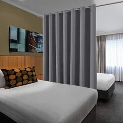 BluCOASTLINE Room Divider Curtain Room Partition For Bedroom/Home Theatre/Conference Room Blackout Curtains Backdrop Anti-Peeping Privacy Window Curtain, 15ft Wide X 8ft Tall, Navy Blue, 1 Panel 27 BluCOASTLINE Room Divider Curtain Room Partition For Bedroom/Home Theatre/Conference Room Blackout Curtains Backdrop Anti-Peeping Privacy Window Curtain, 15ft Wide X 8ft Tall, Navy Blue, 1 Panel -Best Furniture Store 4169DYWcCeS. AC 1