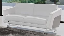 Zuri Furniture Modern Armondo Loveseat In Black Microfiber And Genuine Leather -Best Furniture Store 416Sg1CKIsL. AC