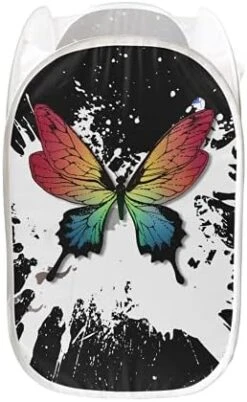 Frestree Pop-up Laundry Hamper - Halloween Decoration Pumpkin Ghost Print Laundry Basket Easy To Open Baby Nursery Hamper Bedroom Bathroom Clothes Washing Bin Lightweight Travel Basket Large Bag -Best Furniture Store 4173EQM JL. AC