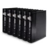 Bellagio-Italia Black DVD Storage Binder Set, 6-Pack - Stores Up To 288 DVDs, CDs, Or Blu-Rays - Stores DVD Cover Art - Acid-Free Sheets