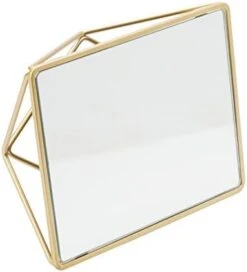 Free Standing Geometric Vanity Mirror, Horizontal Or Vertical, Make-up & Shaving Use, Tabletop, Chrome -Best Furniture Store 4177iHxY7uL. AC