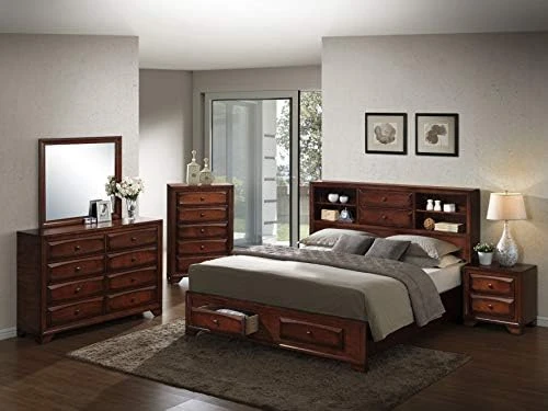 Asger Wood Room Set, Queen Storage Bed, Dresser, Mirror, Night Stand, Chest 8 Asger Wood Room Set, Queen Storage Bed, Dresser, Mirror, Night Stand, Chest - Image 8